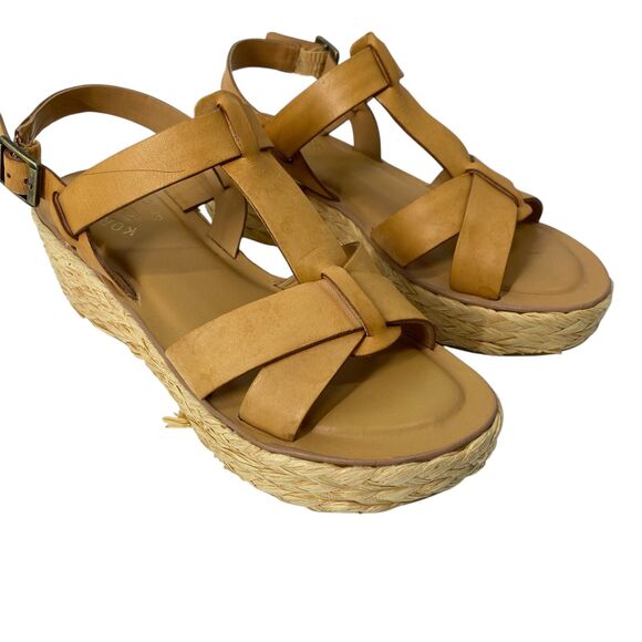 Kork-Ease Ande Natural Wedge Espadrille Sandal Womens US Size 7 EU 38 K10002 - Picture 1 of 15